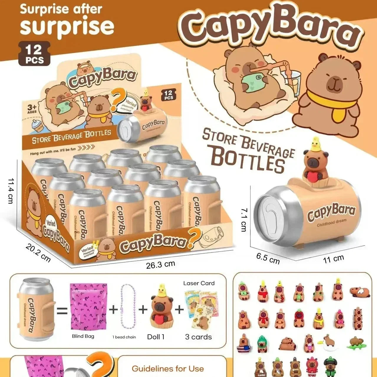 Mix Mania Blind Can Boxes (Set of 12) Golden Action Figure