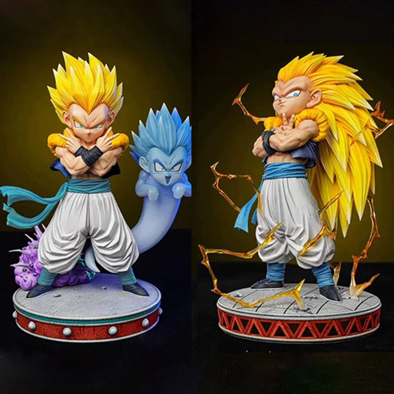 Dragon Ball Z Gotenks Ssj3 Figure Super Saiyan 3 Gotenks Action Figures 25cm Pvc Statue Collection Model Toys For Children Gifts