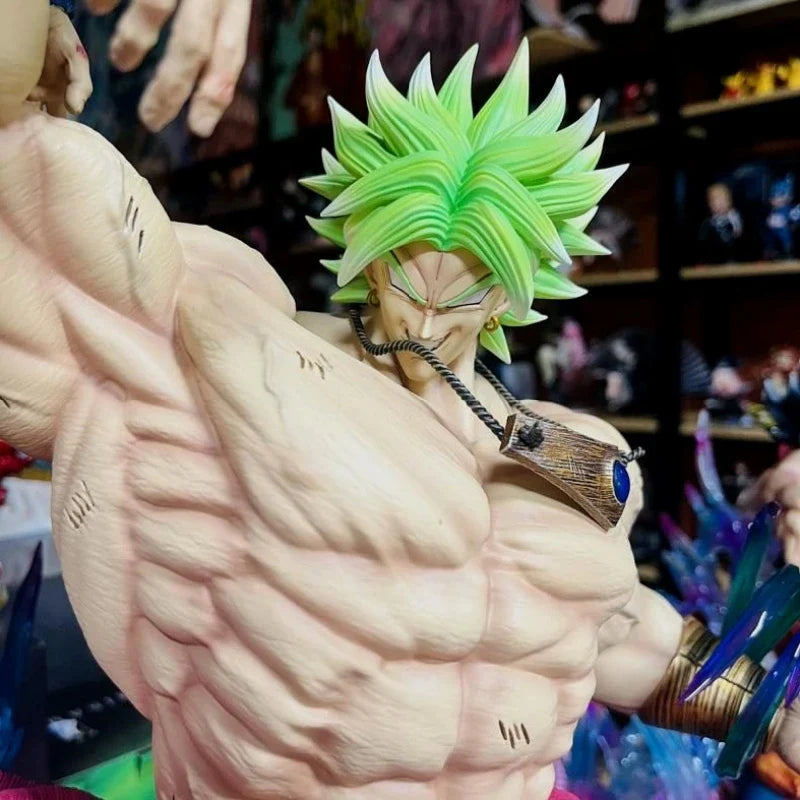 Broli Vs Goku Anime Figure Dragon Ball Broli 28cm Figurine Pvc Statue Model Doll Desk Decoration Collectible Toys Christmas Gift Dragon Ball Collectible Figure