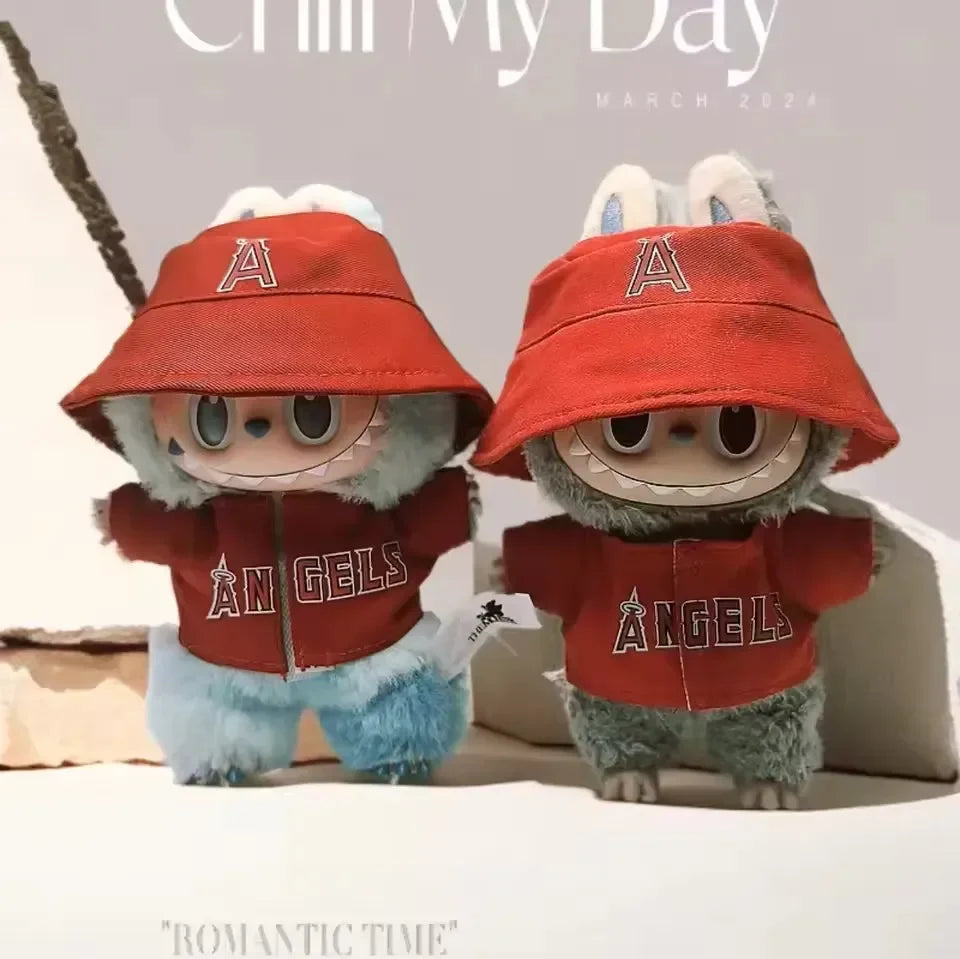 Labubu Chic Matching Hat & Top Set Doll Outfit