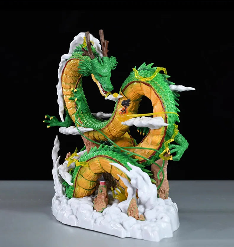 24cm Dragon Ball Anime Figure Shenron Figure Goku And Shenron Figurine Model Pvc Statue Doll Collection Decoration Room Toy Gift