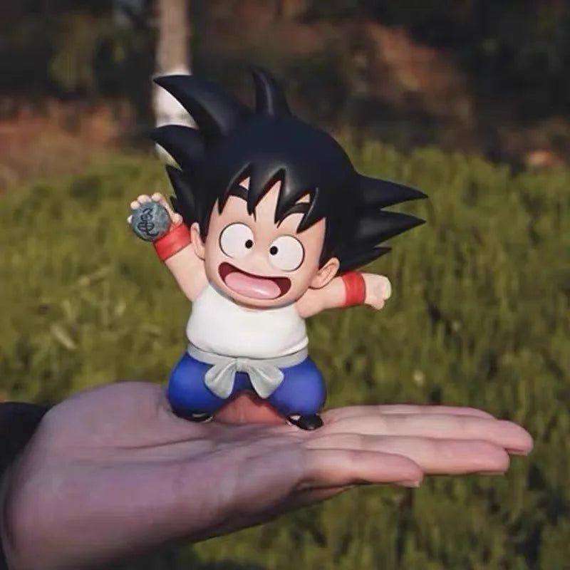 11-13cm Anime Dragon Ball Z Childhood Goku and Krillin PVC Classic Scene Action Figures Collectible Model Toys Gifts Goku