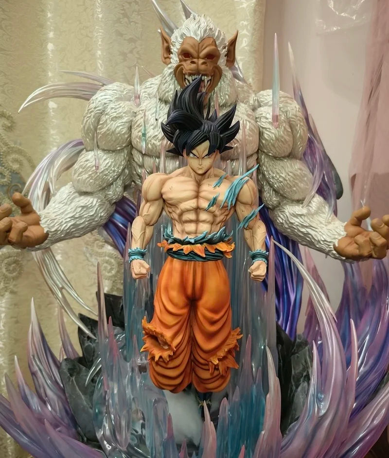 31cm Dragon Ball Great Ape King Son Goku Ultra Huge And Domineering Figurine Statue Model Game Combat Posture Ornament Action