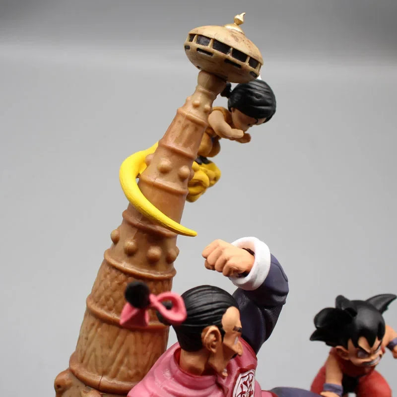 27.5cm Dragon Ball Upa Action Figure Childhood Goku Figure VS Tao Pai Pai Figurine DBZ Anime PVC Collection Toy for Kids Gift