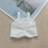 Labubu Dungaree Delight Outfit White Doll Outfit