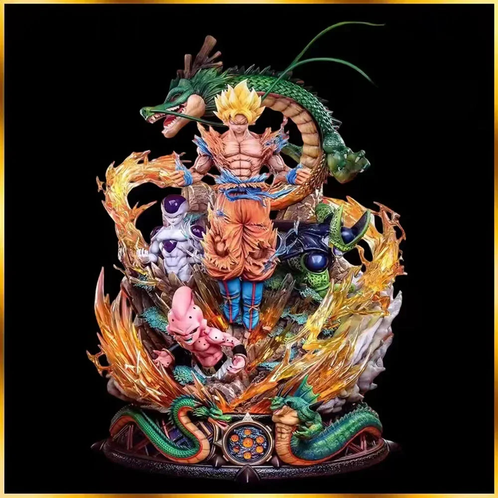 23cm Dragon Ball Z Figures Son Goku Frieza Shenron Action Figure Model Super Saiyan Pvc Statue Doll Model Collection Toys Gifts no box