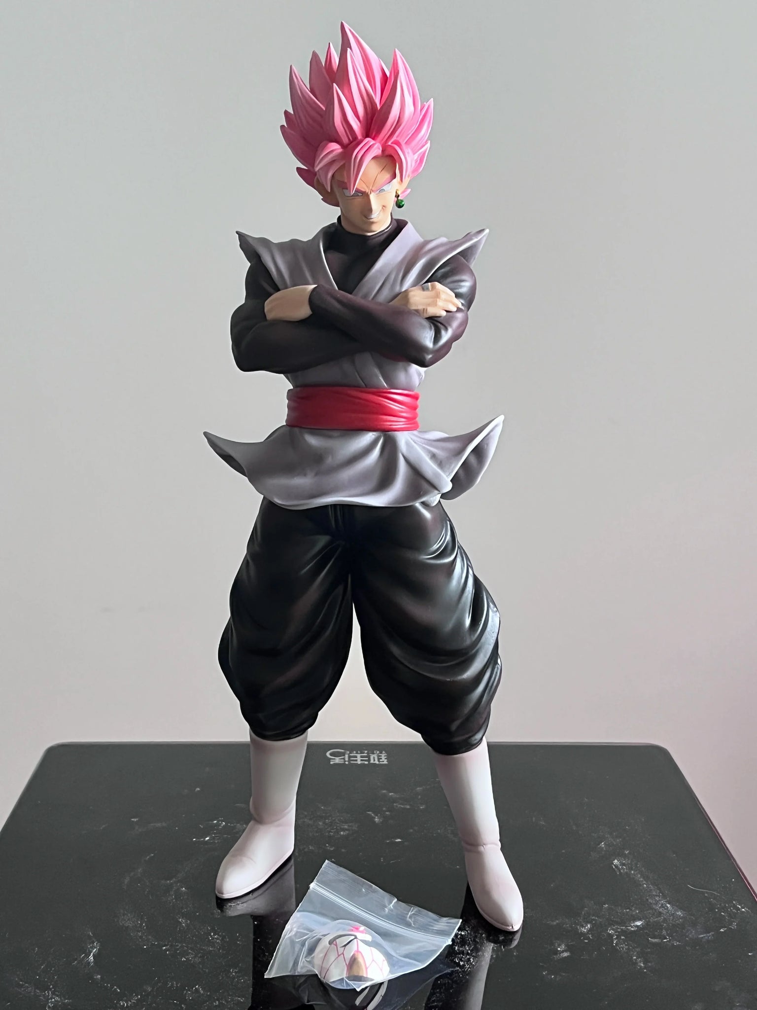 Dragon Ball Z Doll 27cm Super Saiyan Goku Black Zamasu Mask Action Figure PVC Model Statue Collection Decoration Toy Gift 27cm No Box