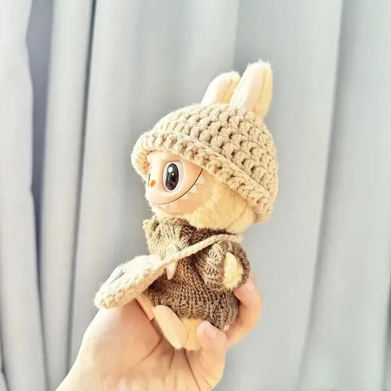 Handmade Labubu Crochet Animal Outfits Doll Outfit