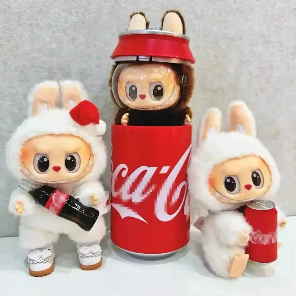 Labubu The Monsters Cocacola Series Pendant Plush Keychain