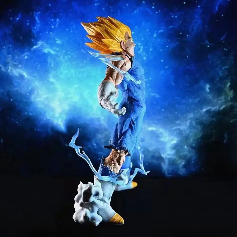 27cm Dragon Ball Self Destructing Vegeta Demonized Vegeta Action Figurin Model Pvc Statue Doll Statue Model Collection Toys Gift