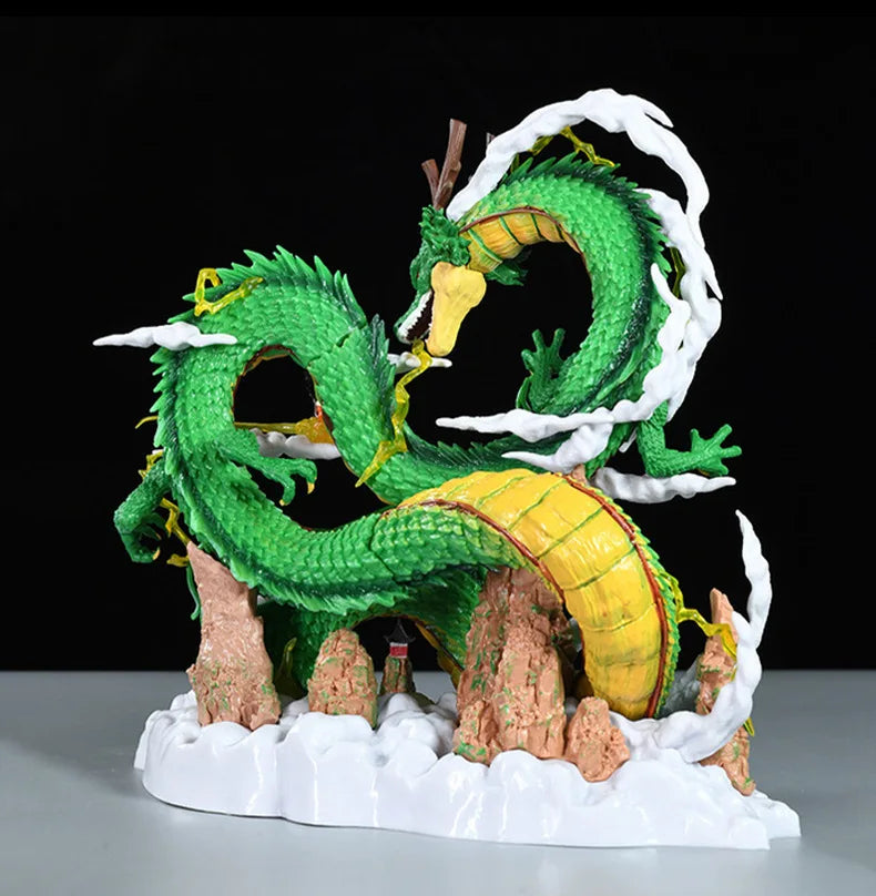 24cm Dragon Ball Anime Figure Shenron Figure Goku And Shenron Figurine Model Pvc Statue Doll Collection Decoration Room Toy Gift