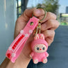 Princess Perch Labubu 3D Keychain Pink 3D Keychain