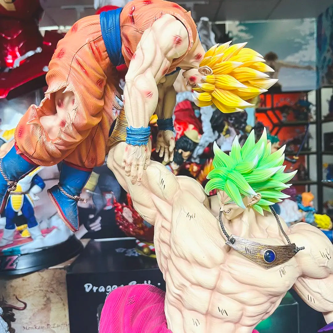 Broli Vs Goku Anime Figure Dragon Ball Broli 28cm Figurine Pvc Statue Model Doll Desk Decoration Collectible Toys Christmas Gift Dragon Ball Collectible Figure