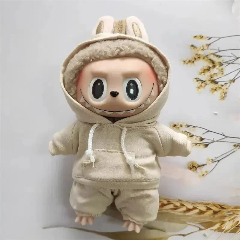 Handmade Cozy Hoodie Joggers Labubu Outfit Doll Outfit