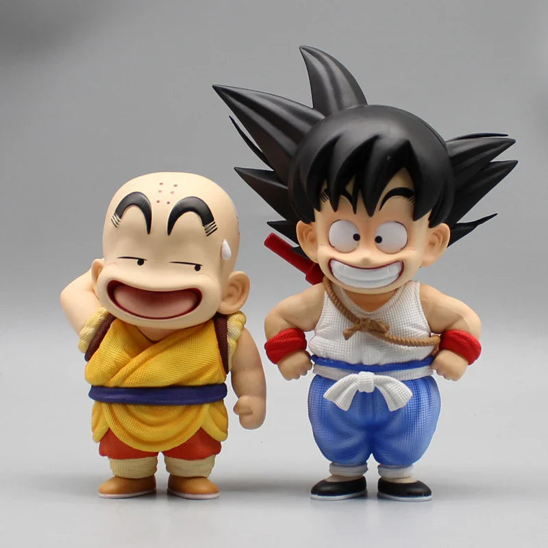 Anime Dragon Ball Z Kuririn Son Goku Action Figure Toys Manga DBZ Super Saiyan Figurine PVC Collection Model Gift for Children Action figure Kuririn and Goku