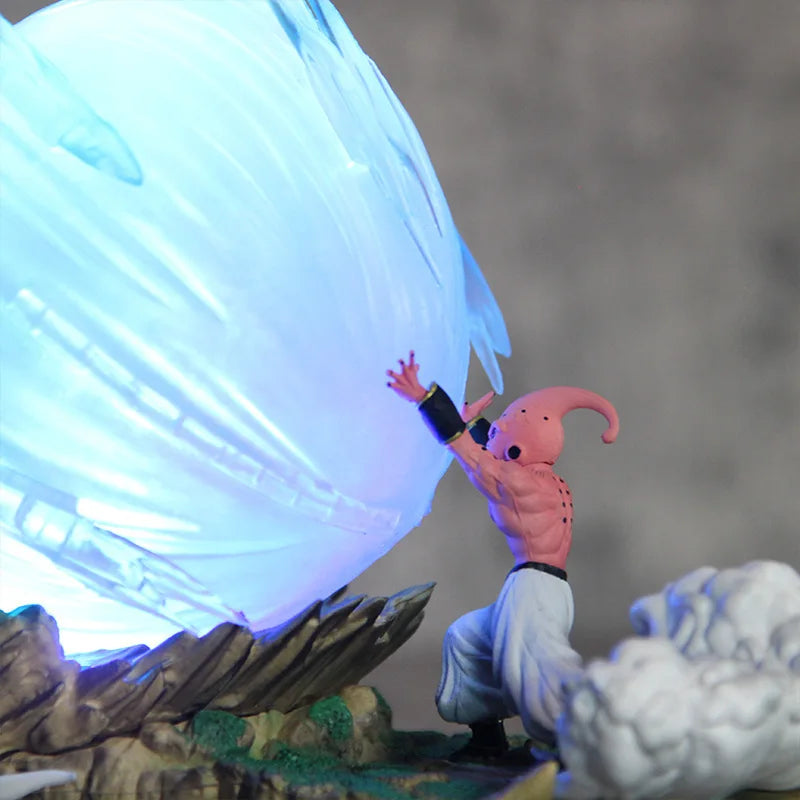 21cm Dragon Ball Z Buu vs Goku Model Super Saiyan Genki Bomb Action Figure Model Pvc Statue Doll Collection Model Toys Gift Dragon Ball Action Figure