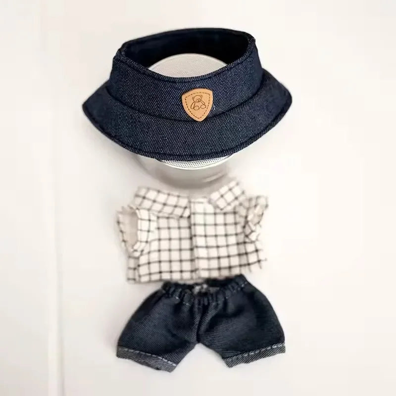Labubu Hat, Shirt & Jeans Style Sets Style 5 Doll Outfit