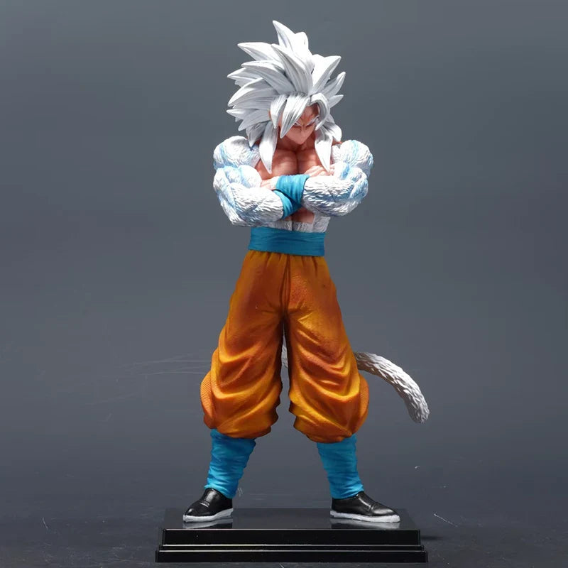 Dragon Ball Son Goku Anime Figure Super Saiyan 5 GK Statue PVC Double Headed Action Doll Model Collection Toys Birthday Gifts