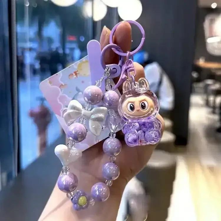 Laboobu Sitting Pretty Charms Keychain Purple 3D Keychain