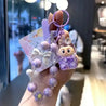 Laboobu Sitting Pretty Charms Keychain Purple 3D Keychain