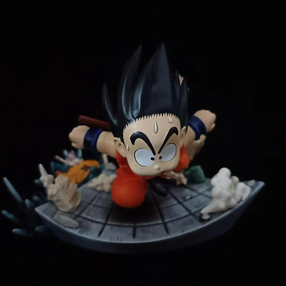 Dragon Ball Anime Kid Goku Figure Son Goku Eat Mouse Pvc Statue Action Figures Collectible Model Toys For Kids Gifts