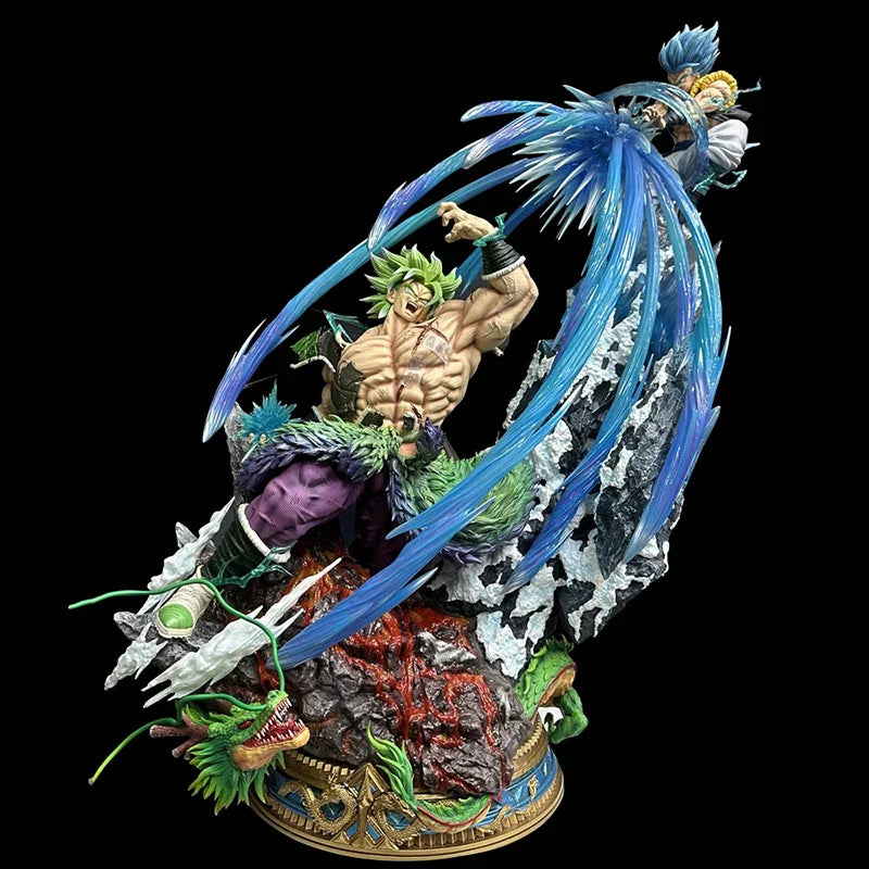 20cm Anime Dragon Ball Figurine GK Broly VS Gogeta Action Figures Broli PVC Model Collection Periphery Toys Decoration Gifts