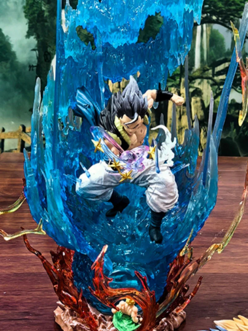 Dragon Ball 28cm Figure Gogeta Anime Figures Super Saiyan Vegeta Action Figurine Ls Pvc Gk Statue Model Doll Collection Gift Toy