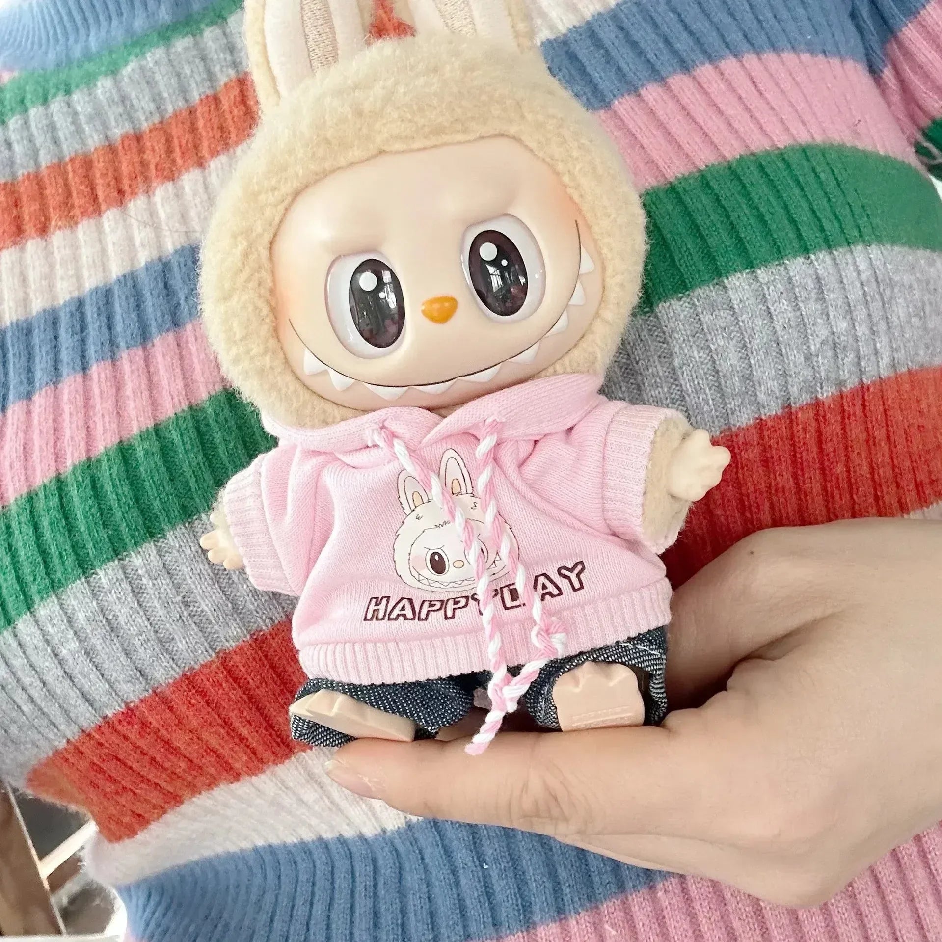 Labubu Comfort Crew Hoodie & Pants Set Doll Outfit