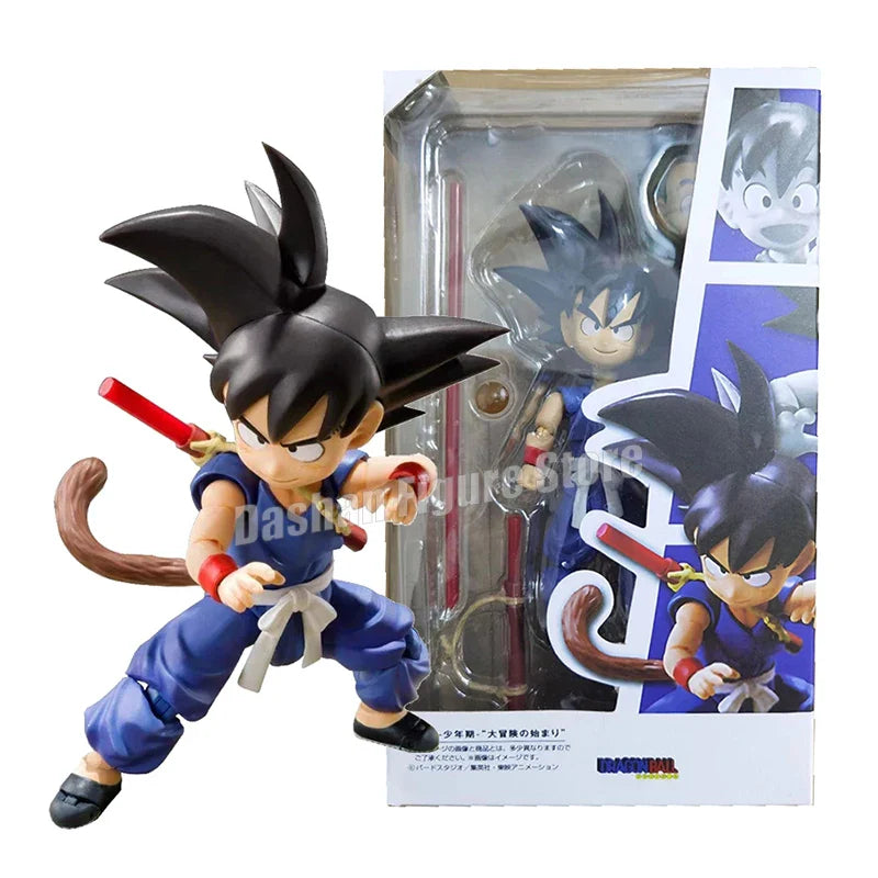 18cm SHF Dragon Ball Figures Bulma's Motorcycle Hoipoi Capsule No. 9 Action Figure PVC Collection Bulma Goku Figurine Model Toys Goku with box