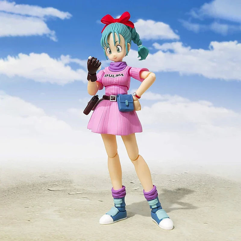 18cm SHF Dragon Ball Figures Bulma's Motorcycle Hoipoi Capsule No. 9 Action Figure PVC Collection Bulma Goku Figurine Model Toys