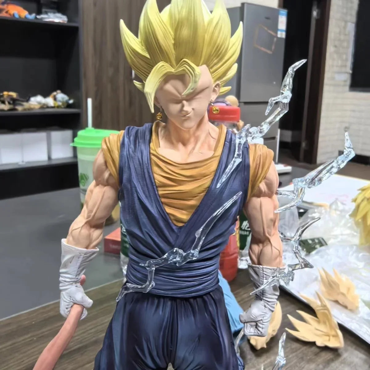 Dragon Ball Vegetto Figure Replace Arms Vegetto Blue Super Saiyan 4 Action Figure Gk Statue Collection Model Toys Gifts