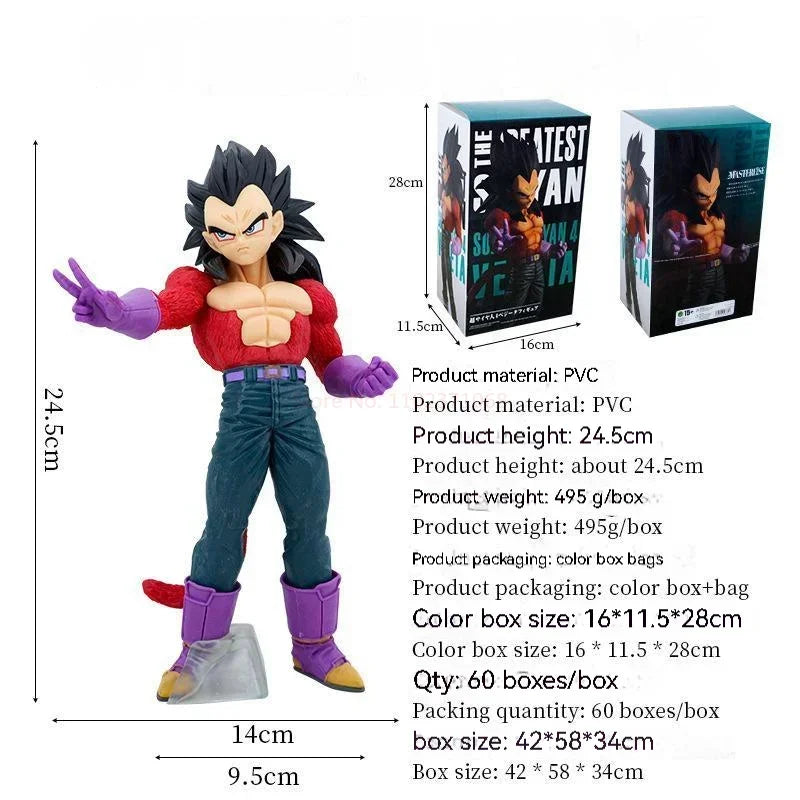 Dragon Ball Super Saiyan 4 Goku Vegeta Gogeta Ssj4 Pvc Statue Action Figures Anime Figure Model Dolls Collection Kids Toys Gifts dragon ball ssj4 figure