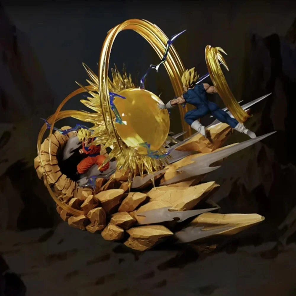 Dragon Ball Figure Goku Vs Vegeta Sky Top Wcf Figure Anime Gk Pvc Goku Battle Vegeta Anime Action Figurine Model Doll Toys Gift