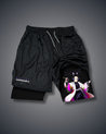 Demon Slayer Shinobu Performance Shorts Black Performance shorts