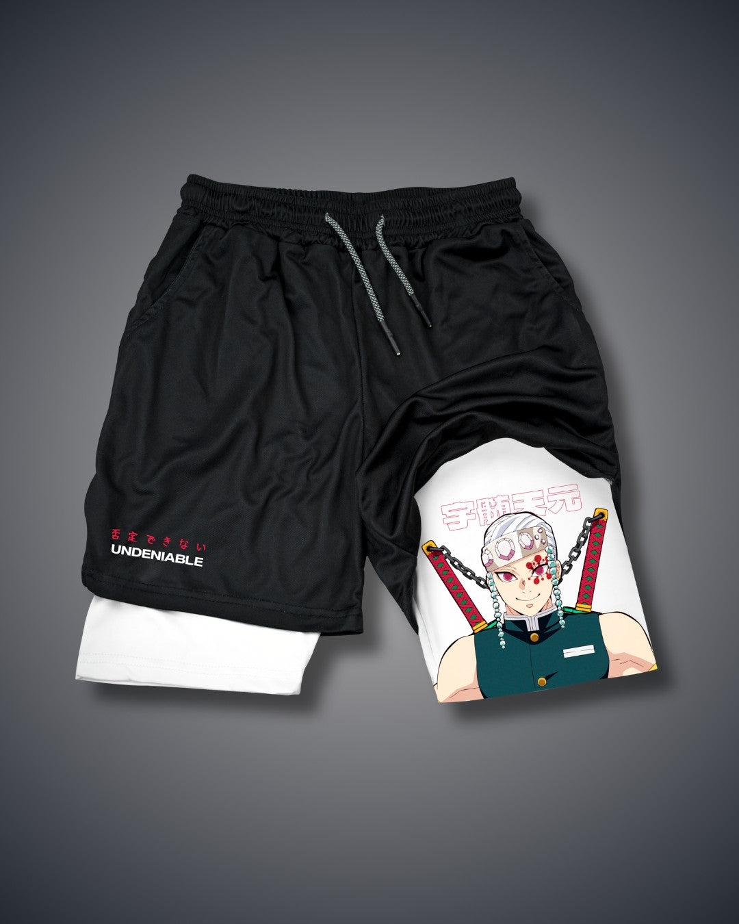 Demon Slayer Tengen Performance Shorts White Performance shorts