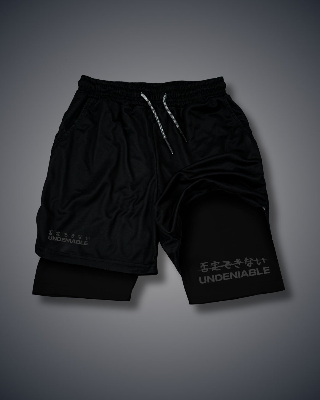 Undeniable Original Performance Shorts All Black Performance shorts