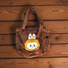 Labubu Soft Carry Tote Bag Brown Tote Bag