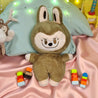Serene Slumber Breathing Labubu Plush Brown Plush Toys