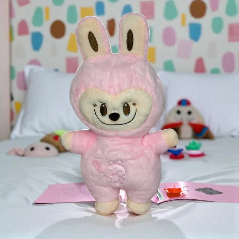 Serene Slumber Breathing Labubu Plush Pink Plush Toys
