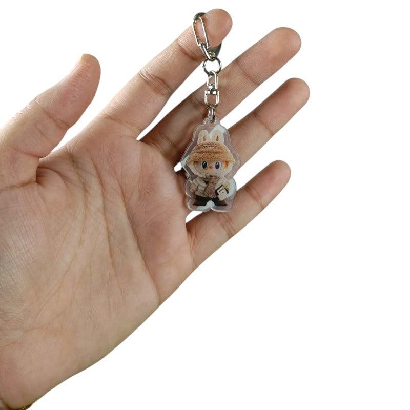 Labubu Flat Friends 2D Keychain Style 5 Acrylic Keychain