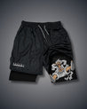 One Piece White Luffy Performance Shorts Black Performance shorts