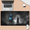 1pc Doctor of the Dark Mist Mousepad - Anti-Slip Rubber Base, Oblong Gaming Desk Mat with TARDIS Design, Polyester Fiber Surface for PC, Laptop, Office & Home Use - Ideal for Gamers & Fans, Mouse Pads for Desk