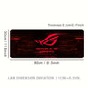 [Gaming Mouse Pad] Red Eye Extra-Large Gaming Mouse Pad - Thick Non-Slip Rubber Desk Mat with Precision Stitched Edges, Washable Surface - Ideal for Gamers & Office Use, Durable Computer Accessory, Large Mouse Pads for Desk, Bold Logo Design 31.5*11.8inches(800x300x2mm)