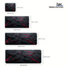 Large Geometric Abstract Mouse Pad - Non-Slip Rubber Base, Vibrant Red & Black Design, Extended Desktop Keyboard Mat for Gaming & Office Use - Perfect Birthday Gift for Friends, Study Space Essentials | Modern Workspace Accessory | Durable Surface Mat, Mo