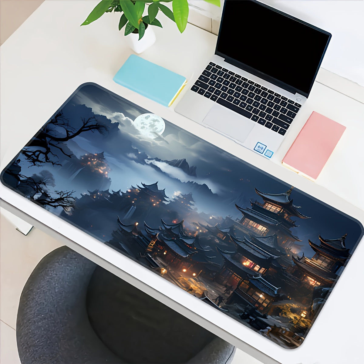 Extra-Large Gaming Mouse Pad - Extended Desk Mat with Non-Slip Rubber Base, Thick Cushioned Surface for PC, Laptop, Office & Home Use - Spacious Workspace for Gamers, Professionals, Students - Durable Computer Accessory, Large Mousepad for Desk, Professio 27.5*11.8inches(700x300mm)