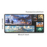 Official Magic Large Extended Gaming Mouse Pad & Keyboard Mat - Extra Wide Desk Mat with Non-Slip Base, Vibrant Fantasy Game Artwork (Dungeons & Dragons, Epic Saga) - Durable Polyester Surface for PC Gaming, Home Office Desk - Ideal Gift for Gamers, Gamin