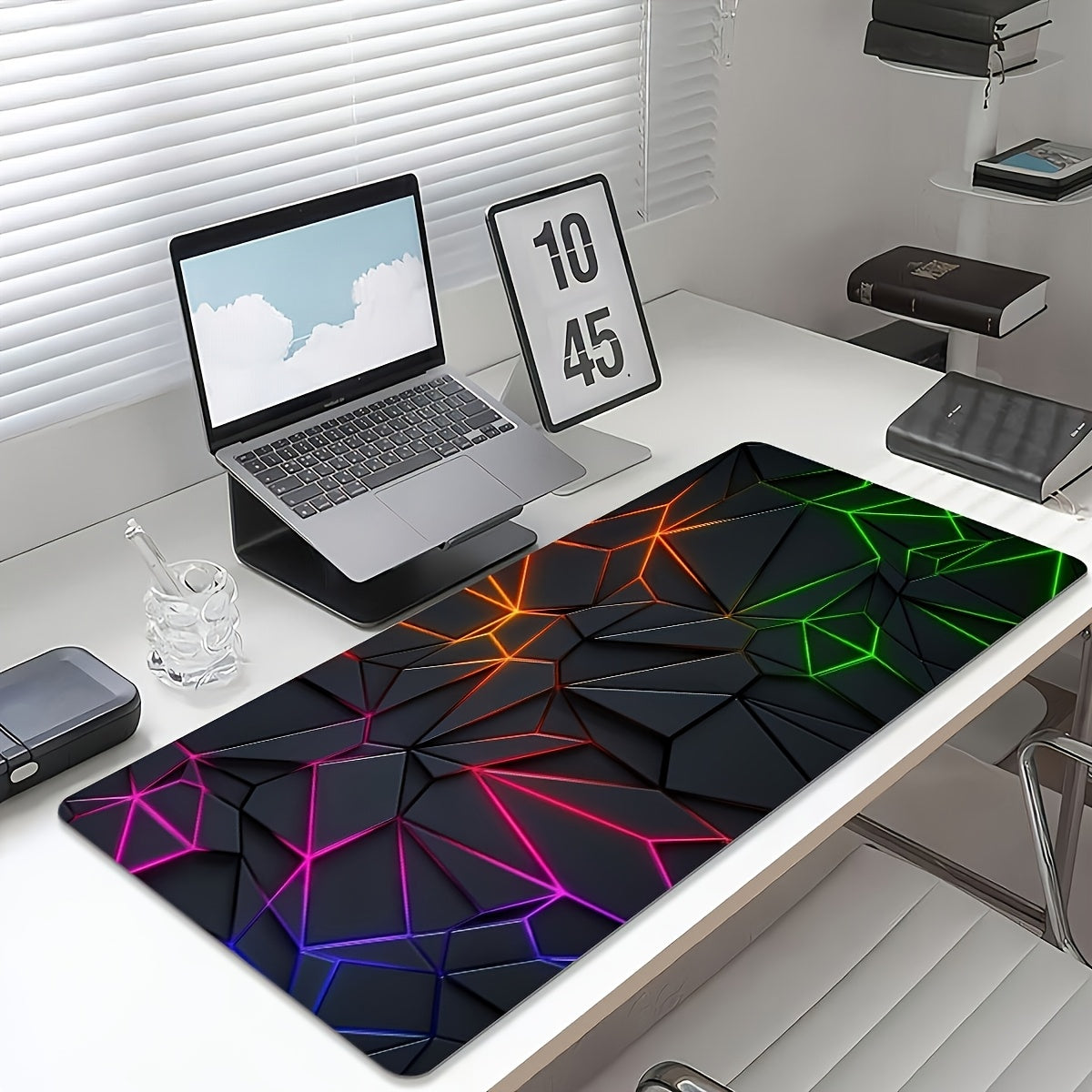 1pc Durable large mouse pad Stylish Geometric design Desk mat Computer Keyboard Mouse Laptop Gaming mat - Suitable for gamers/office and study accessories