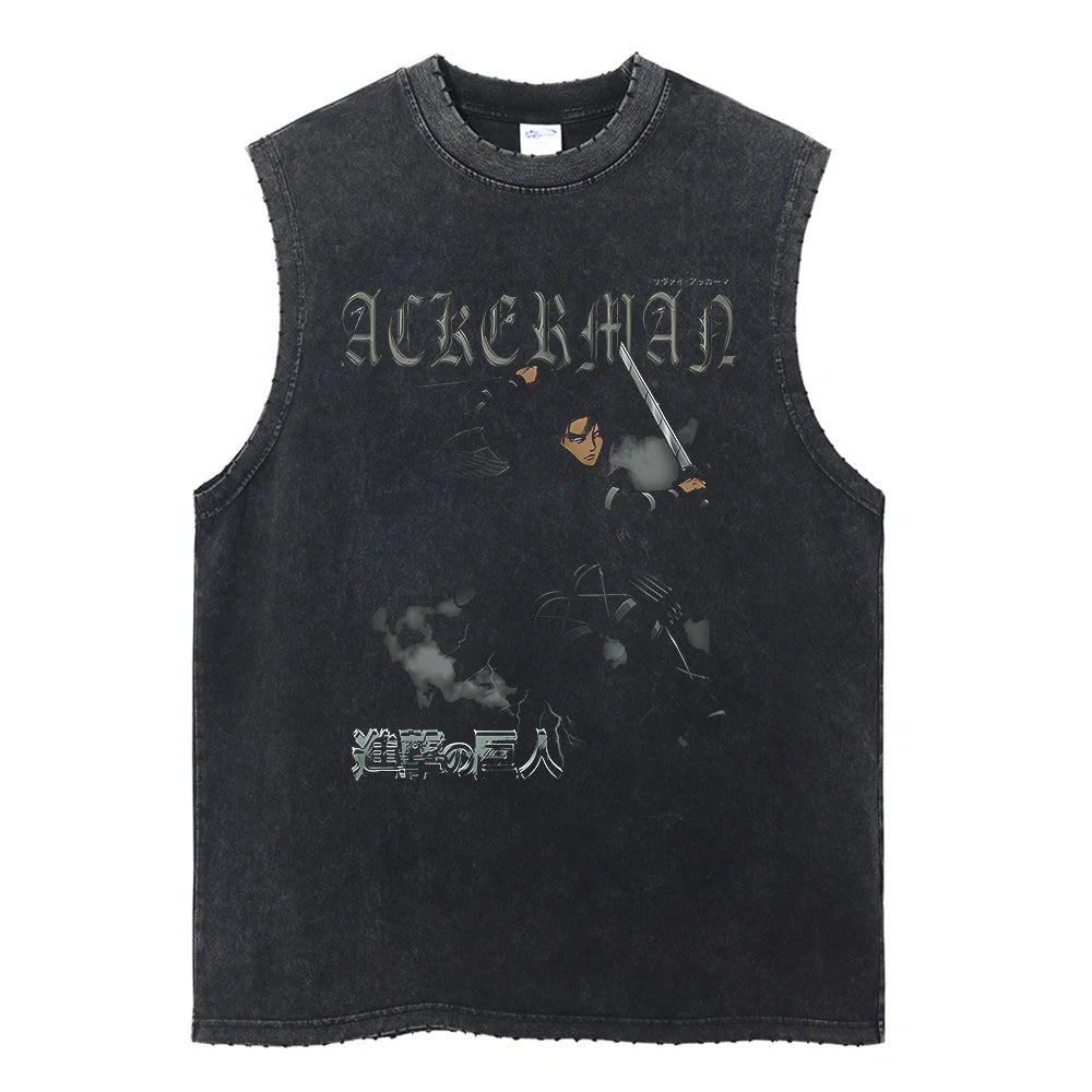 Levi Ackerman Vintage Tank Top V1 Tank Tops