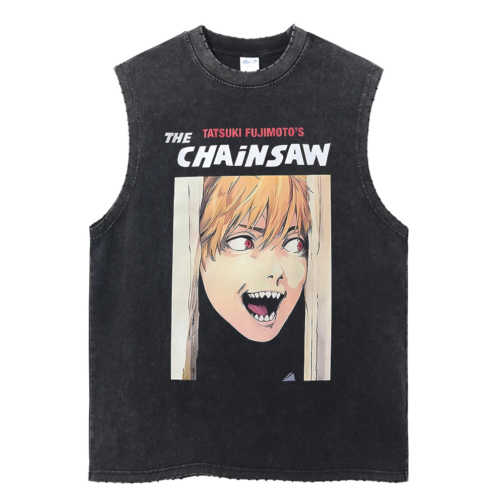 The Chainsaw Vintage Tank Top Tank Tops
