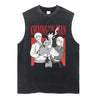 Chainsaw Man Vintage Tank Tops V8 Tank Tops